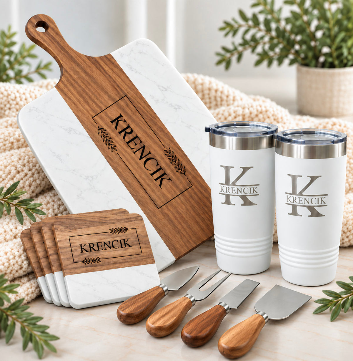 Personalized Housewarming Gift Set