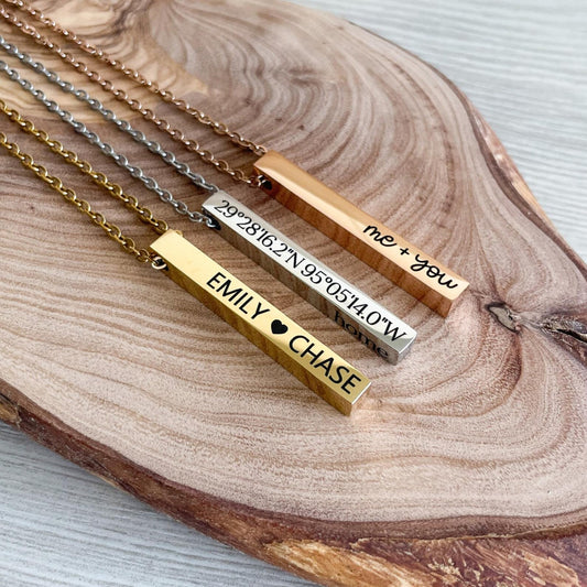 Vertical Bar Necklace