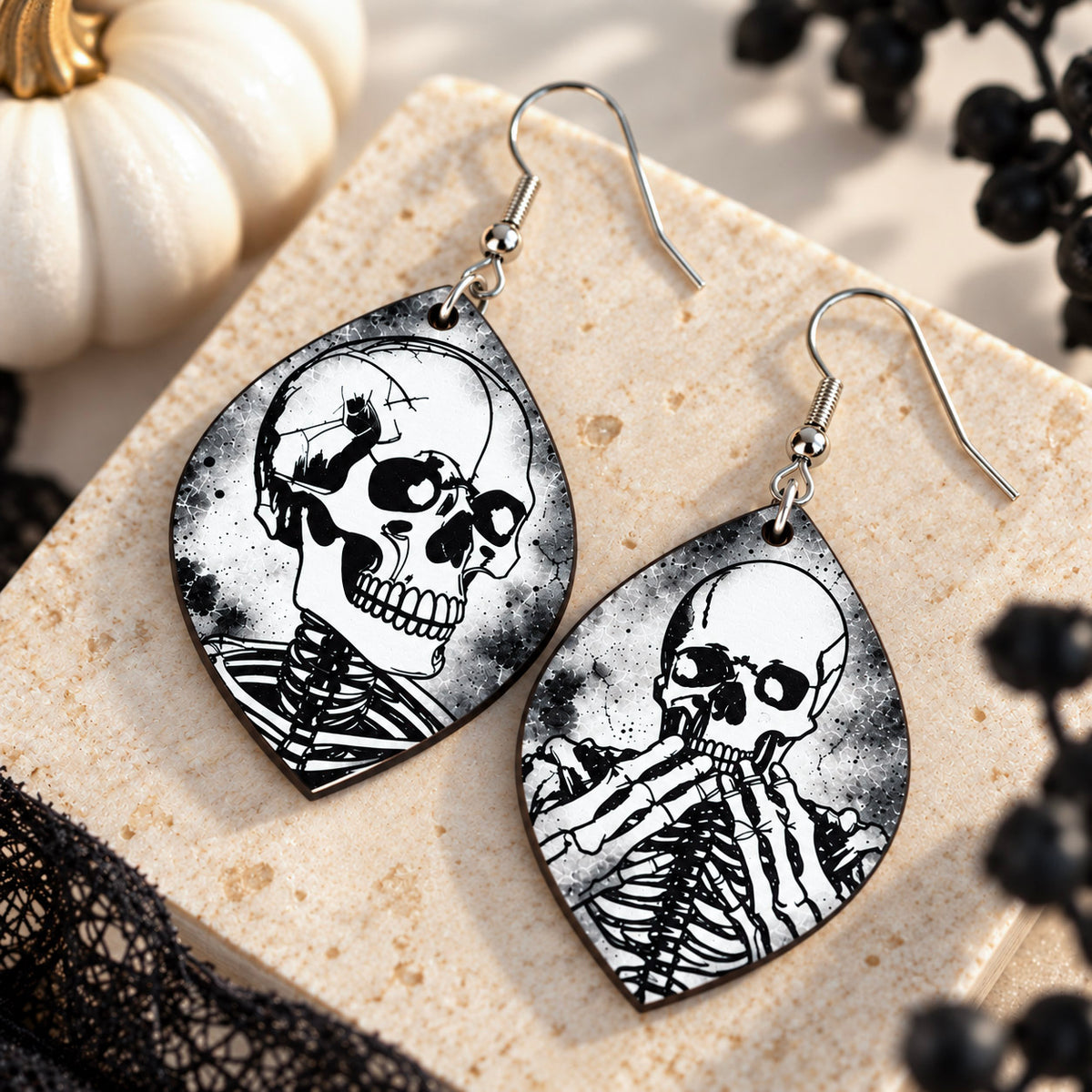Halloween Skeleton Earrings