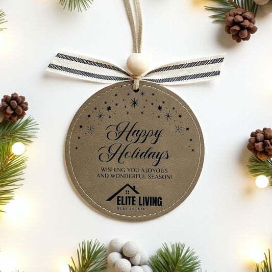 Leatherette Ornament with logo
