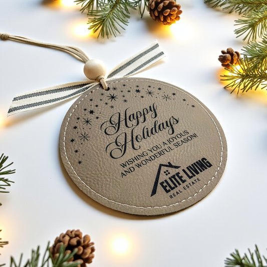 Leatherette Ornament with logo