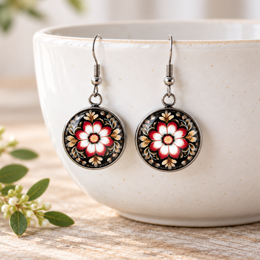 Rosemaling Earrings