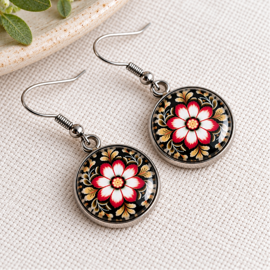 Rosemaling Earrings