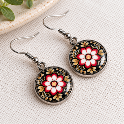Rosemaling Earrings