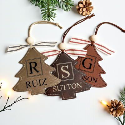 Leatherette Tree Ornament