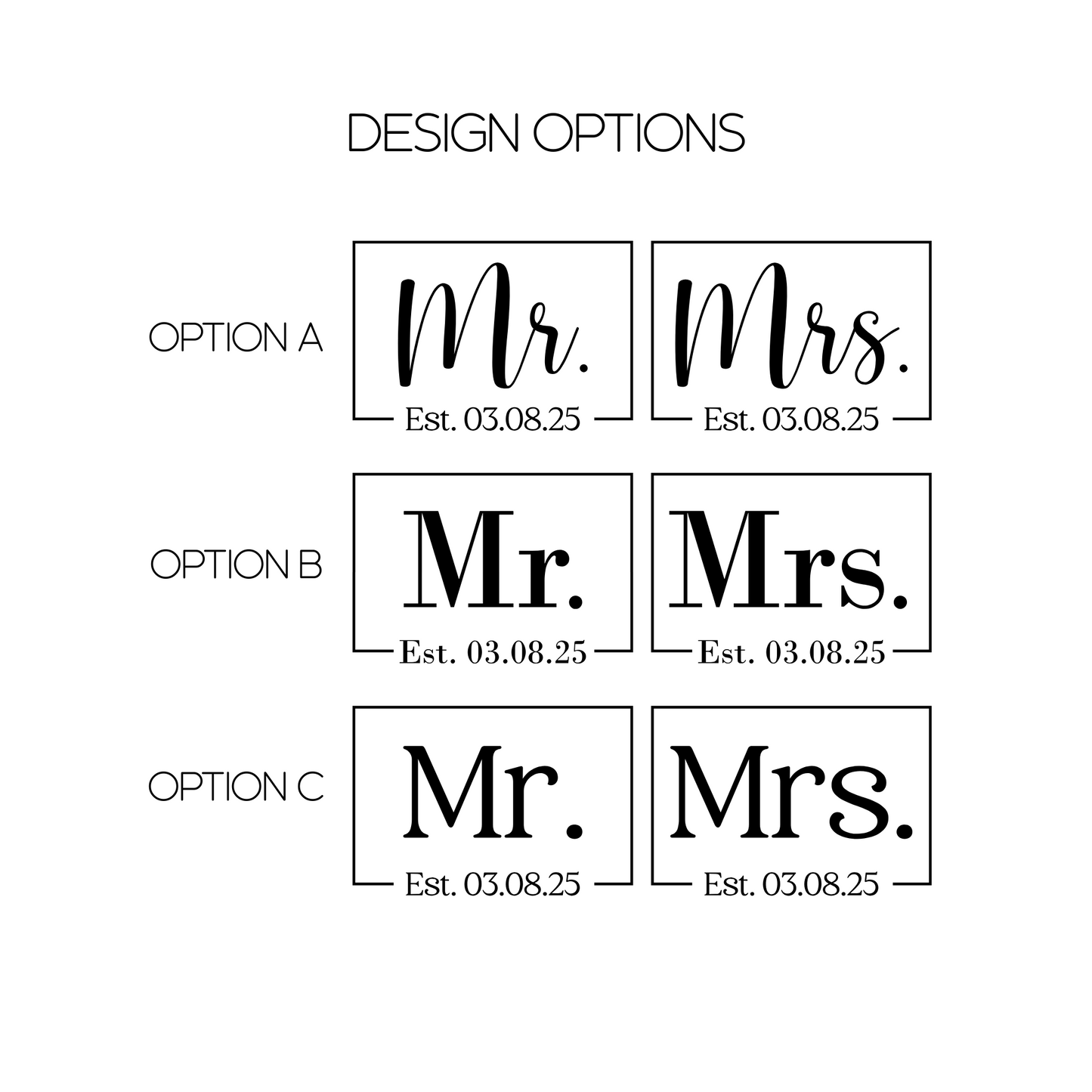 Mr. & Mrs. 40oz Tumbler Set