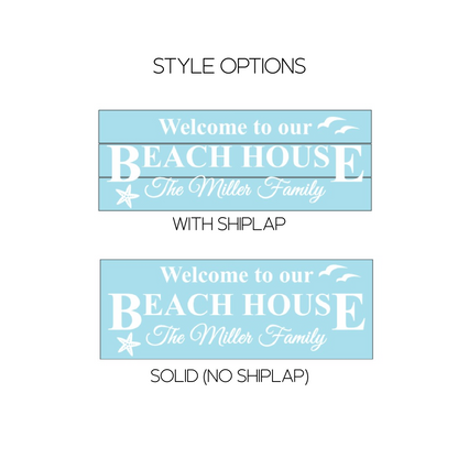 Beach House Wood Sign
