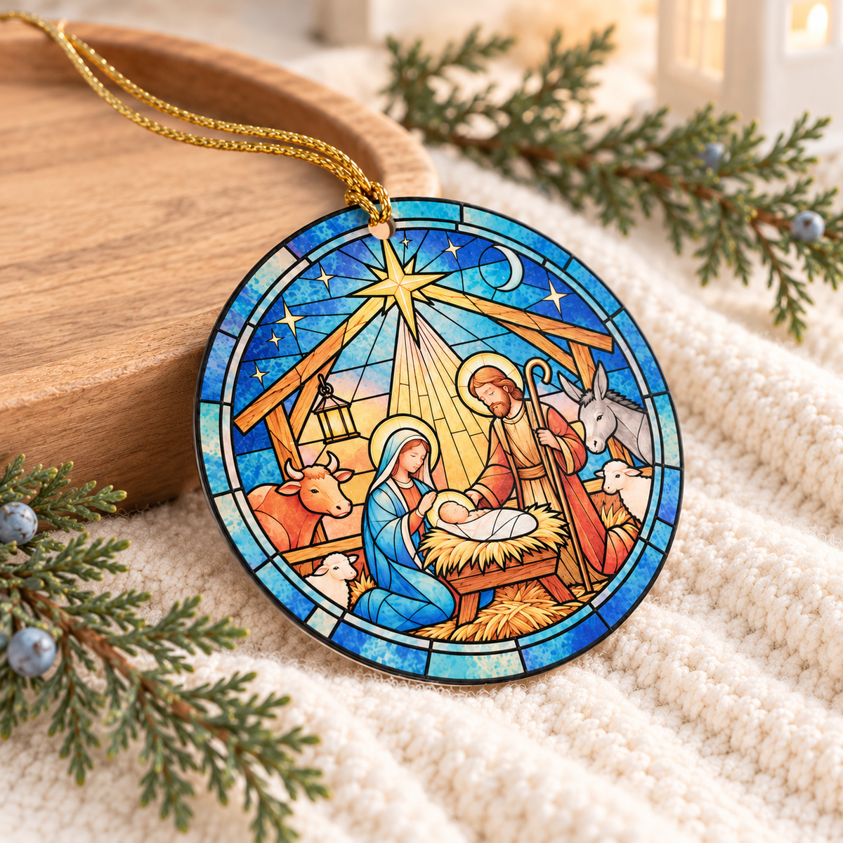 Nativity Printed Ornament