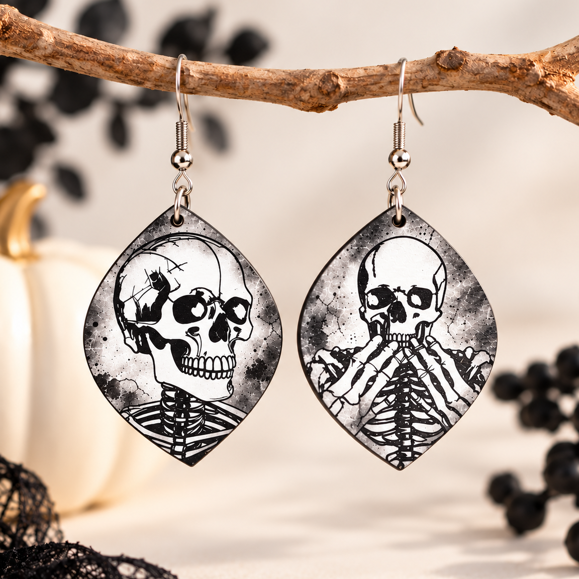 Halloween Skeleton Earrings